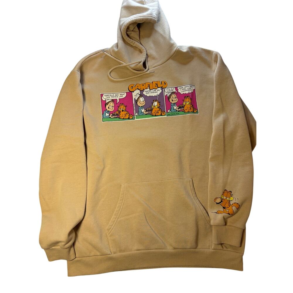 Garfield Unisex Hoodie Sweatshirt, XL, Graphic Cartoon Design